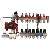 Коллектор теплого пола с насосом Djoul