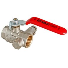 VT.245. VALTEC Кран шаровой BASE с дренажем и воздухоотводчиком