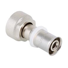 VTc.712.NE. VALTEC Пресс-фитинг с накидной гайкой под «ЕВРОКОНУС»