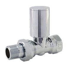 fRC03. FADO Кран радиаторный прямой верхний ХРОМ