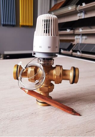 3-ходовий клапан із термоголовкою GROSS