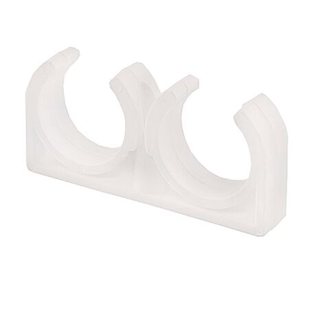 Двойное крепление для полипропиленовой трубы