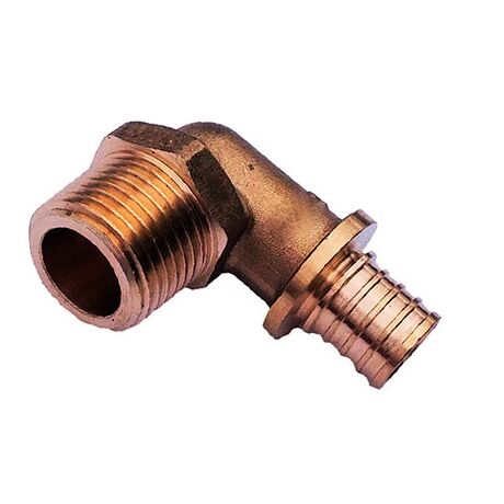 Натяжной фитинг Golan Aqua-pex уголок соединительный с наружной резьбой