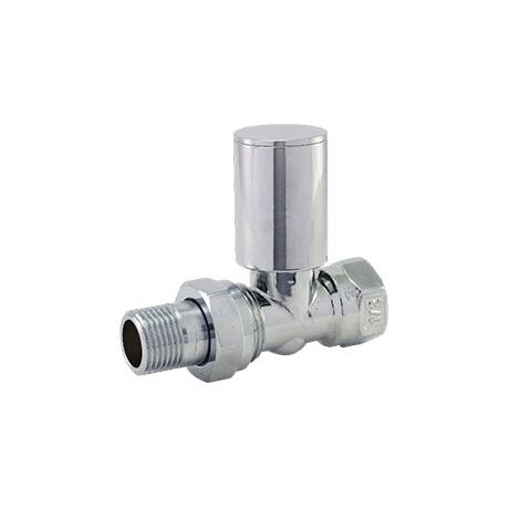 fRC03. FADO Кран радиаторный прямой верхний ХРОМ