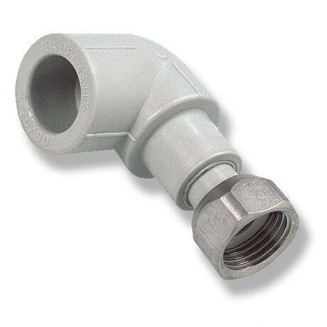 Колено c накидной гайкой Ekoplastik