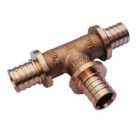 Натяжной фитинг Golan Aqua-pex тройник равносторонний