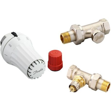 DANFOSS Комплект радиаторный прямой RA-N + RAЕ + RLV-S
