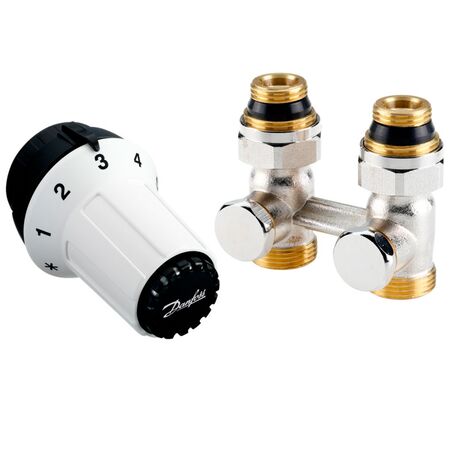 DANFOSS Комплект радиаторный прямой RLV-KS + RAS-C