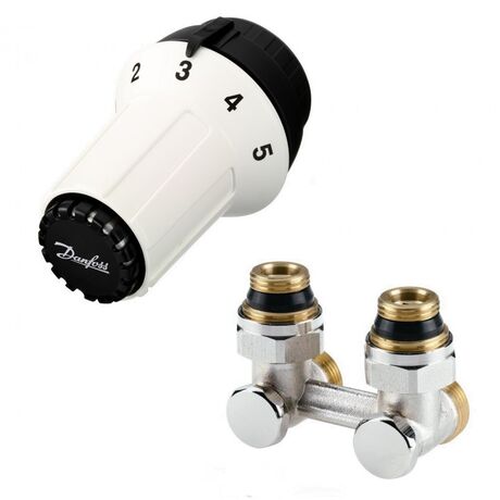 DANFOSS Комплект радиаторный угловой RLV-KS + RAS-C