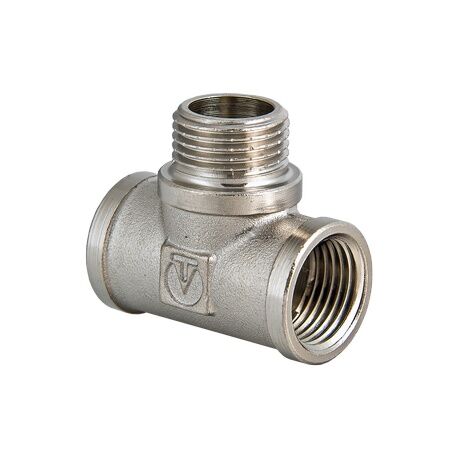 VTr.132. VALTEC Фитинг резьбовой – тройник с переходом на наружную резьбу