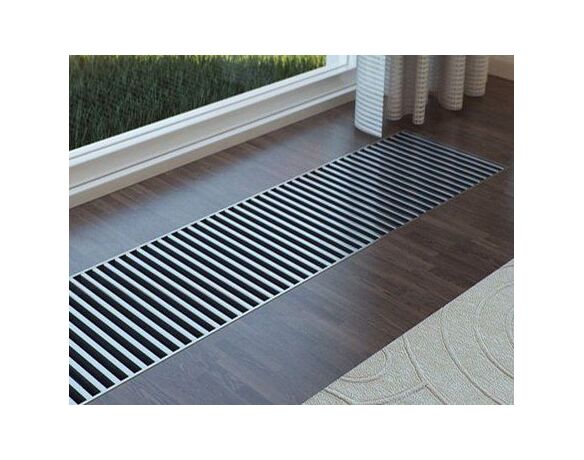 Carrera внутрипольный конвектор M Inox/ Black 65 - фото 2