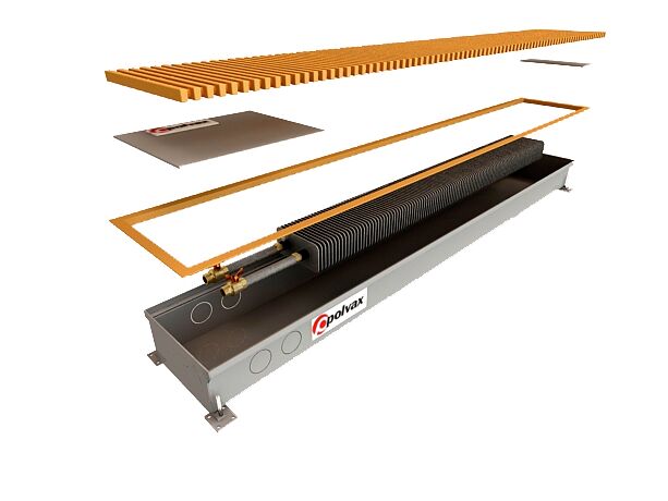 Polvax  KE | Внутрипольный конвектор (естесвенная конвекция)