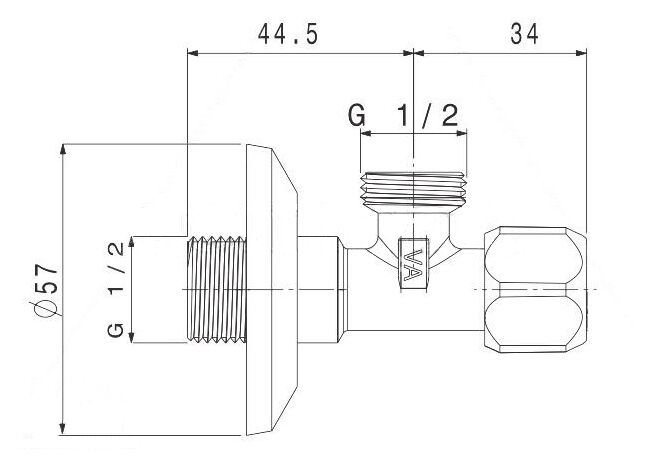 Albertoni кран вентильный - Фото 3