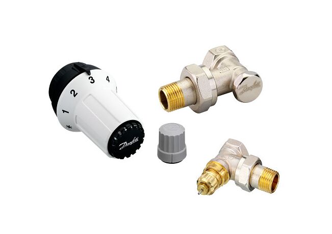 DANFOSS Комплект радиаторный угловой RA-FN + RAS-C + RLV-S