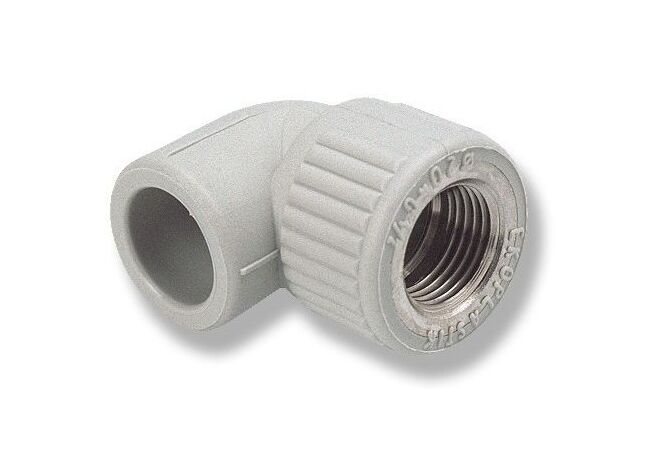 Уголок (колено) 90° комбинированный с внутренней резьбой Ekoplastik