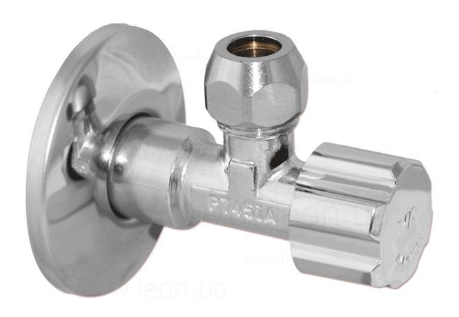 Albertoni Кран вентильный 1/2х3/8 с цангой - Фото 1