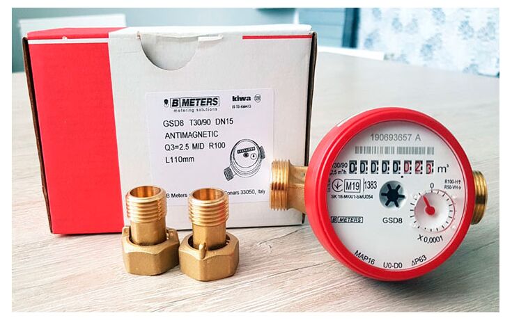 Счетчик для горячей воды BMeters коплект