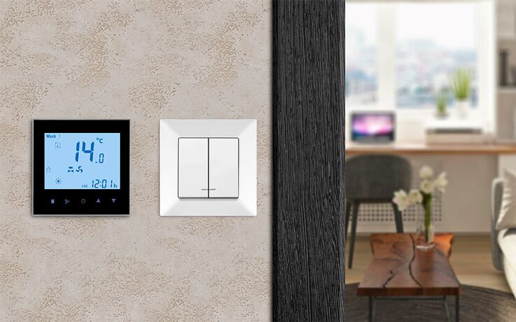 Mycond комнатный термостат TRF-B2F черный ФОТО 3