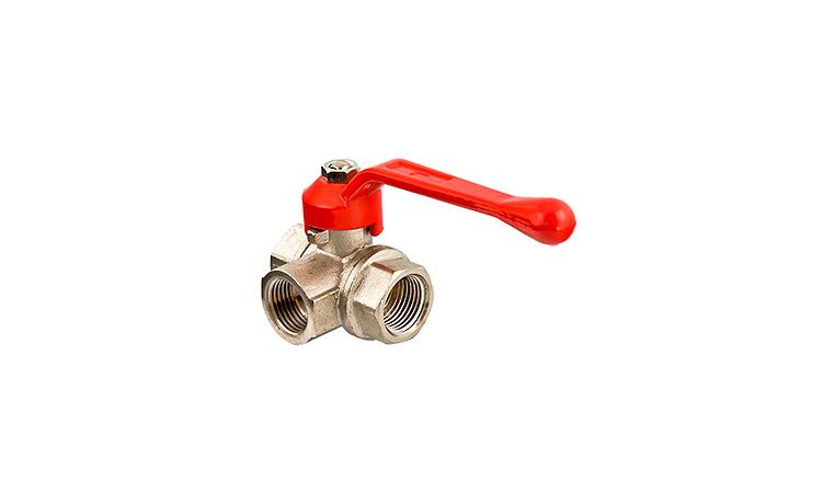 VT.361. VALTEC Кран шаровой трехходовой, тип Т