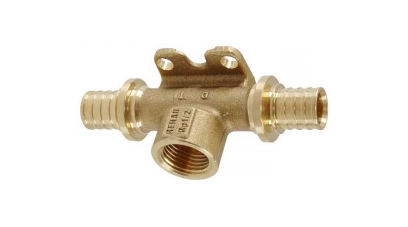 REHAU Тройник настенный Rautitan с внутренней резьбой на боковом проходе