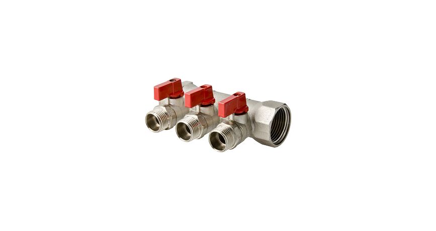 VTc.580.N Коллектор Valtec с отсекающими кранами